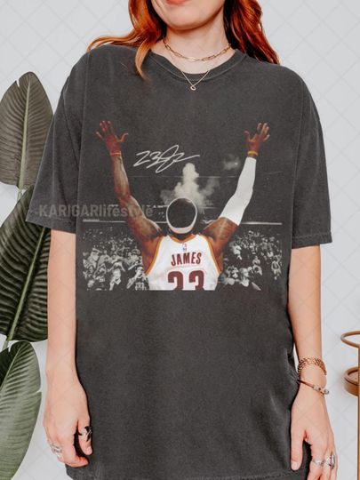 Vintage LeBron James Comfort Colors Shirt, Basketball Shirt
