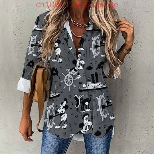 Disney Mickey Mouse Women's Blouses Shirt