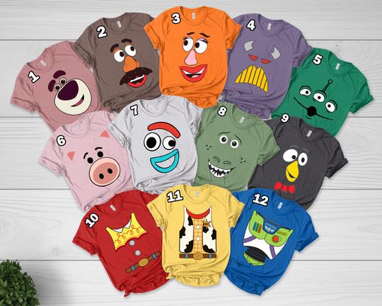 Toy Story Characters Matching Shirt, Toy Friend Group Shirt, Buzz Lightyear Woody Jessie, Toy Story Birthday Party Family Trip Shirt