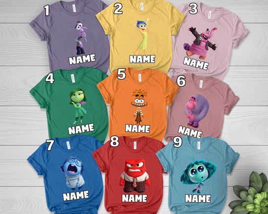 Inside Out 2 Birthday Shirt, Personalized Inside Out Birthday Shirt, Inside Out Family, Inside Out Birthday Girl Shirt, Gift For Her