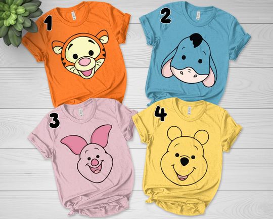 Disney Winnie The Pooh Shirt, The Pooh and Friends Shirt, Poo Tigger Piglet Eeyore,Disneyland WDW Matching Family Shirt,Magic Kingdom