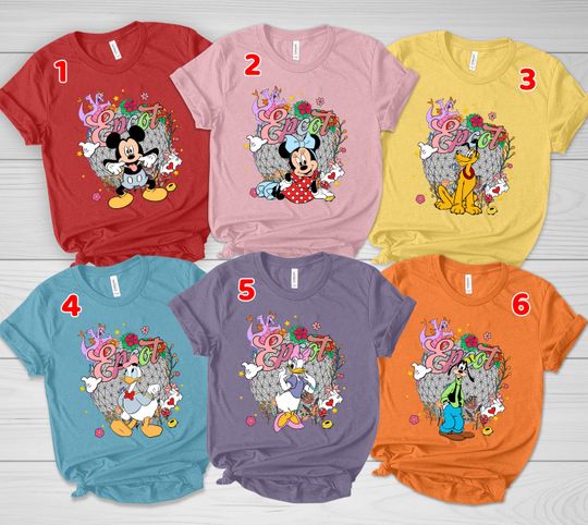 Flower and Garden Festival, Mickey and Friends Shirt,Disney Epcot Shirt,Disney Characters Group,Disney Group Trip, Disney Family Trip