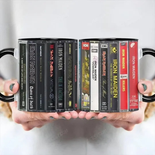 Iron Maiden Cassette Collection Retro Accent Mug