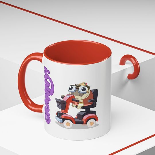 BlueyDad Grouchy Granny! BlueyDad Mug 11oz 15oz, Aunt Mug, Heeler Family: Vibrant Ceramic BlueyDad Mum, Dad, Bingo, Nana, Granny mug