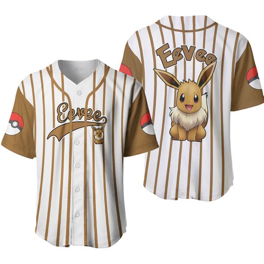 Eevee Baseball Jersey Shirts