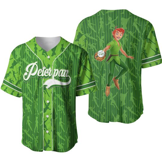 Peter Pan Baseball Jersey, Peter Pan Shirt, Personalized Baseball Jersey