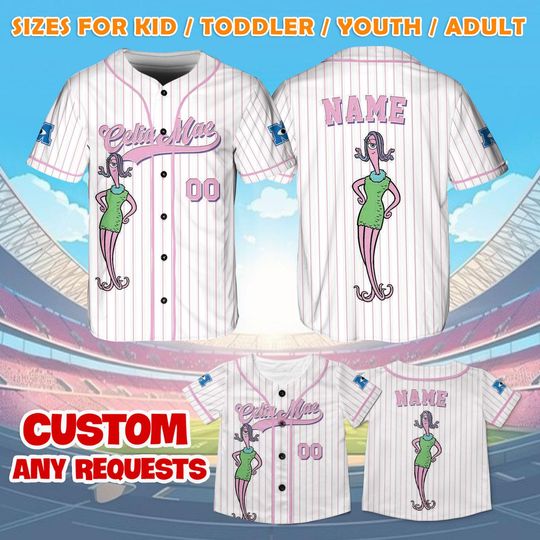 Pixar Monsters Inc Celia Mae Jersey Shirt, Disney Monsters Inc Baseball Jersey, Celia Mae Cosplay, Disney Family Shirt, Magic Kingdom