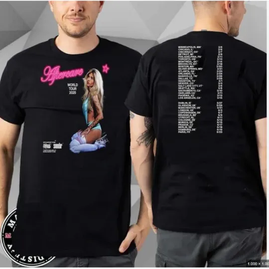 Baby Cowboy Aftercare World Tour List 2025 Two Sides Unisex T-Shirt