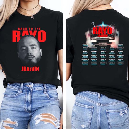 J Balvin Tour 2025 Double Sided T-Shirt