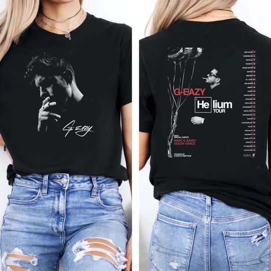 Discover G-Eazy Helium Tour Double Sided T-Shirt