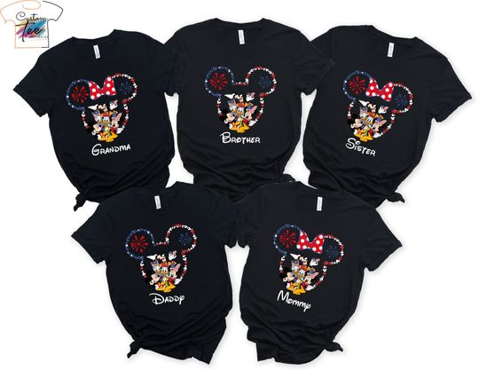 Disney Fourth Of July 2025 Shirts, Mickey friends Fourth of July Disney Shirts, 4th of July Disney Family Shirt, 4th Of July Couple Shirt