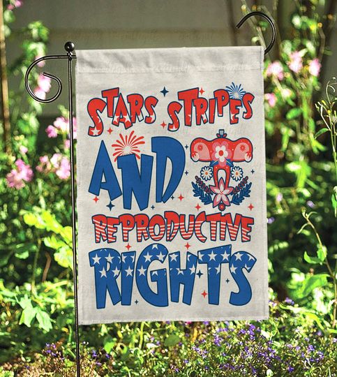 Stars Stripes Reproductive Rights Flag, Funny Usa Patriotic Flag, America Est 1776 Independence Flag, Freedom Coquette Red Boots Flag