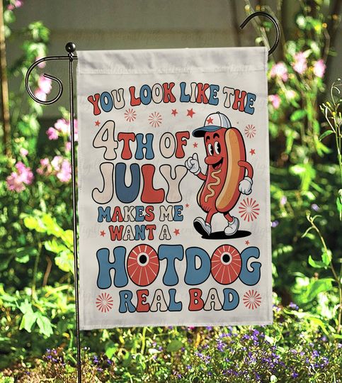Retro 4Th Of July Hotdog Flag, Red White And Feral Freedom Flag, Welcome Bows & Boots America Flag, Boots And Bows Celebration Flag