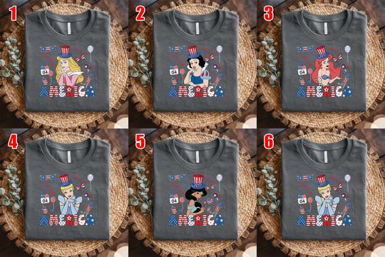 Disney Princess Castle Independence Day Shirt, Disney Castle US Flag 4th of July Shirt, Disney Family Patriotic Shirt, Disney Balloon