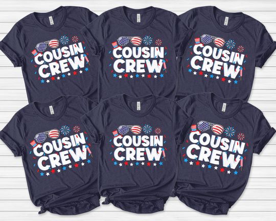 Cousin Crew 4th of July Shirt, Fourth Of July Crew, Independence Day, 4th Of July Crew,Patriotic Shirt,American Flag Shirt