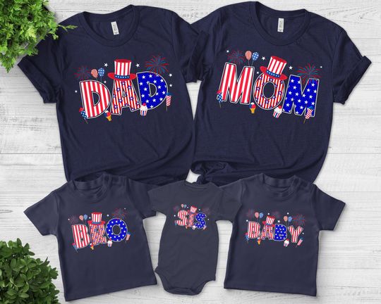 American Family Shirts, Patriotic Shirt, Family 4th of July Shirt, Fourth of July Shirt, Matching Family Shirt, Mommy and Me Shirt