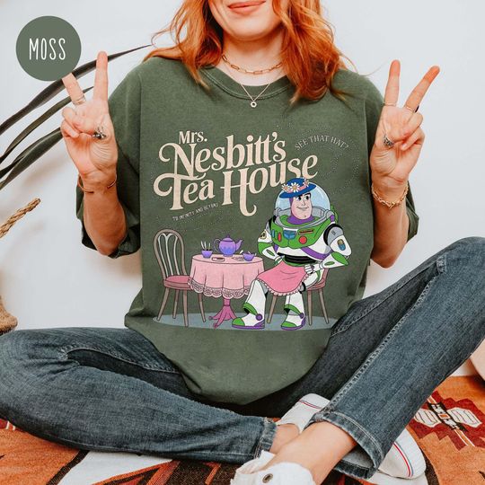 Mrs. Nesbitts Tea House Comfort Colors Shirt, Nesbitts Tea House Shirt, Buzz Lightyear Shirt, Toy Story Tea House Shirt, Toy Story Shirt