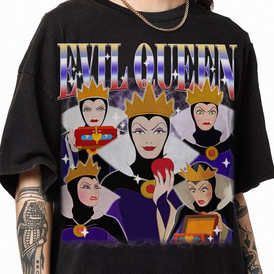 Retro 90s Evil Queen Snow White Shirt, Don't Be Frightened Portrait Shirt , Snow White Evil Queen Shirt, Disneyland Trip Shirt