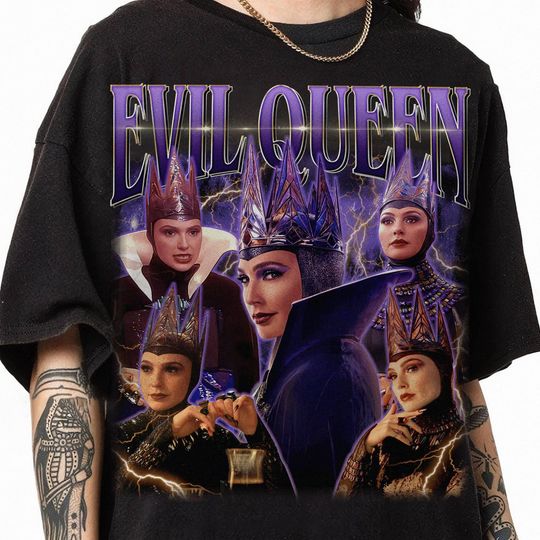 Vintage 90s Evil Queen Snow White Shirt, Snow White Evil Queen Shirt, Don't Be Frightened Portrait Shirt , Disneyland Trip Shirt