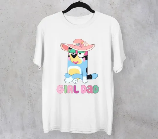 BlueyDad Girl Dad Bandit Girl Dad Father's Day, BlueyDad Holiday BlueyDad T-Shirt