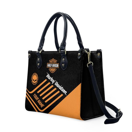Discover Personalized Harley Racing Davidson Leather Handbag, Women's Leather Bag Gift