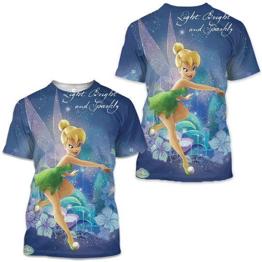 Tinker Bell Disney Shirt, Disney 3D Printed Shirt