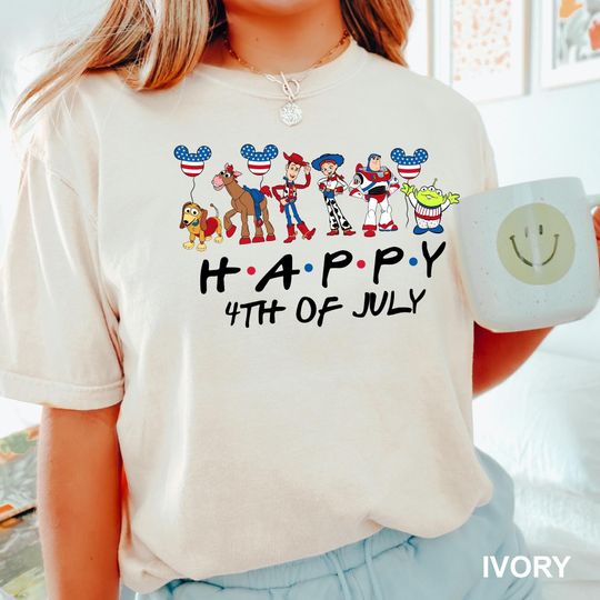 Discover Disney Toy Story Happy 4Th Of July Shirt, Comfort Colors Shirt, Disney Toy Story Shirt, Disney 4Th Of July Shirt, Toy Story Shirt