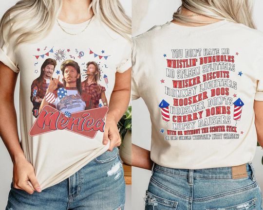 Two-Sided Joe Dirt Merica July 4th Shirt, Funny Joe Dirt 4th of July T-Shirt, Happy 4th of July Shirt, 4th of July Gift, Independence Day