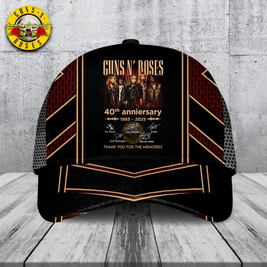 Gun.s N’ Roses Classic Rock Band Cap – Vintage Adjustable Hat Gift
