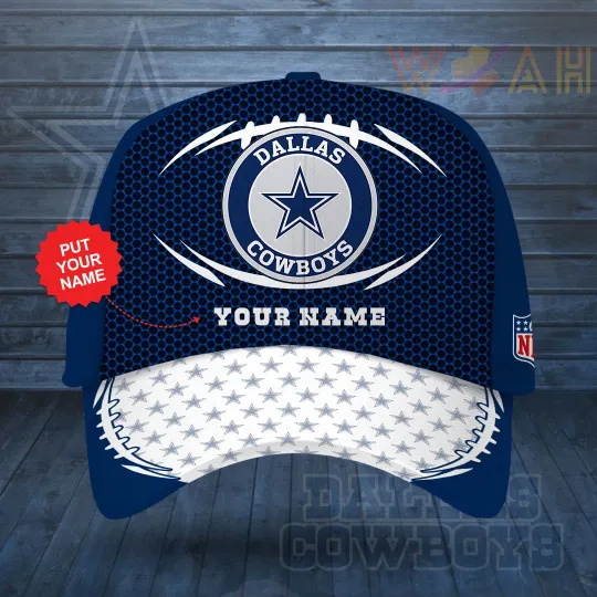 N.FL Custom Hat – Dallas Cowboys Cap with Embroidery, Sports Gift for Him
