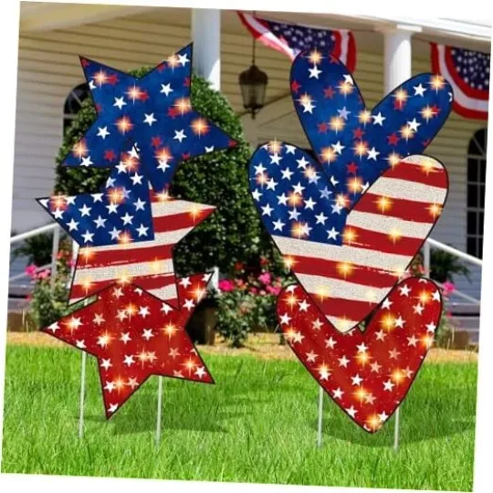 4th of July Patriotic Yard Signs