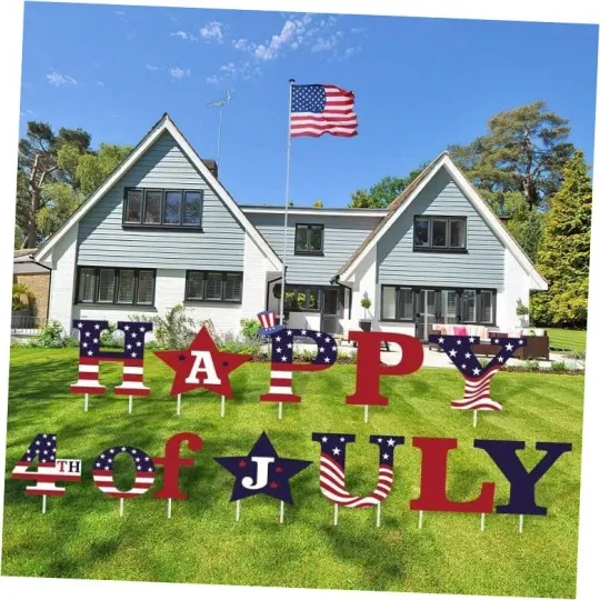 Happy 4th of July Independence Day Yard Signs