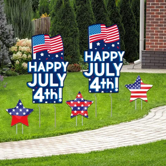 Outdoor Yard Sign Decoration - Memorial Day & 4th of July