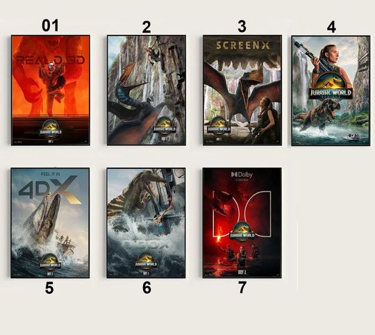 Jura World Rebirth Poster, Movie 2025 Poster, Wall Art