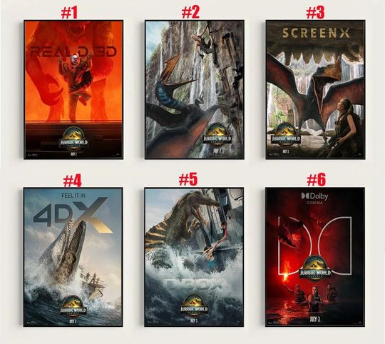 Jurassic World: Rebirth (2025) Movie Poster, Gift for Fan 2025