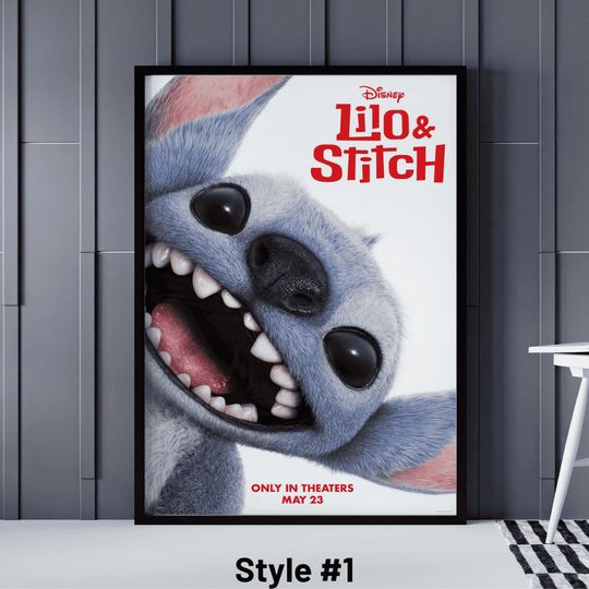 Lilo and Stitch Movie Poster, Lilo and Stitch 2025 Movie Fan Poster, Gift for Kids, Preschool gifts, Toddler Gifts, Lilo and Stitch Wall Art