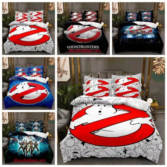 3D Ghostbusters Print Bedding Set