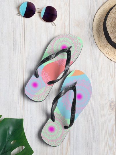 Flip Flops | Toe separators | watercolor flip flops | Bridal Shower Flip Flops | Clip Art Flip Flop
