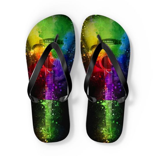 Acoustic guitar Flip Flops