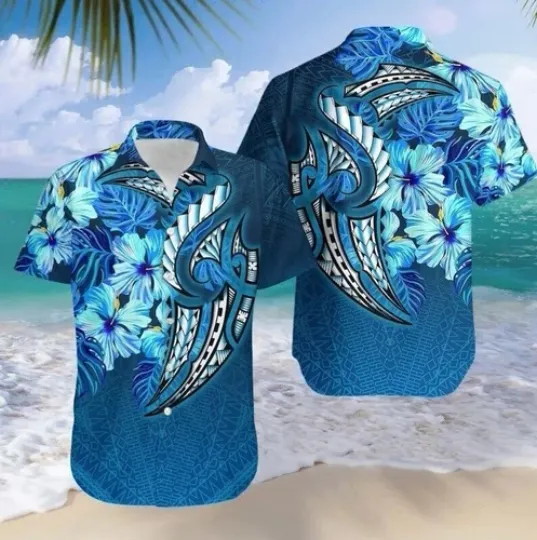 Discover Amazing Polynesian Hawaiian Shirt 3D Hawaiian Aloha Shirt Summer Beach Shirt