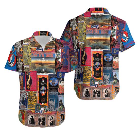 Greatful Dead Songs Hawaiian Shirt
