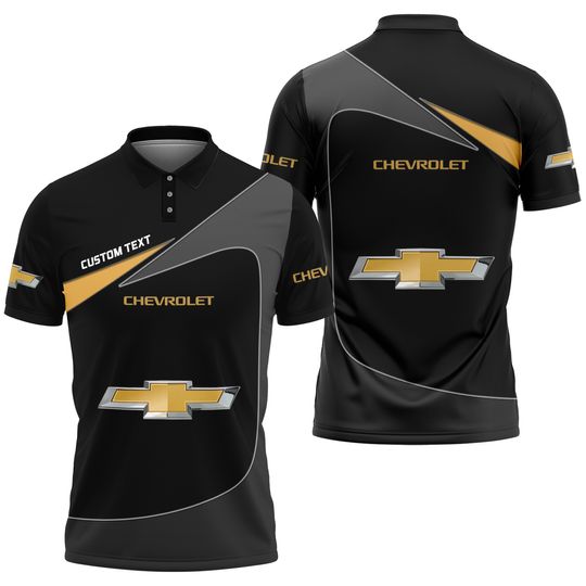 Discover Chevrolet Polo Shirt, Motorcycles Car Shirt, Personalised Golf Shirt, Chevrolet 3D All Over Print Shirt, Gift For Him, Gift For Dad