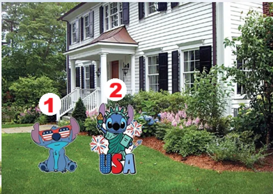 Fourth of July Lady Liberty Yard Sign Decor