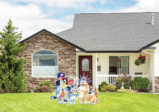 Patriotic BlueyDad Dad Bingo Chili Bandit July 4th USA Independence Yard Sign Decoration