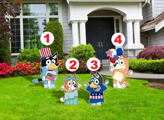 4th of July Train Decor,  Independence Day Cutouts,  USA Party Decor, 4th of July Cutouts, Blue Party decor, Parade Decor, 4th of July Decor