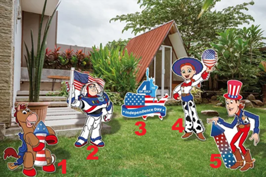 Toy Story 4th of July Celebration/ Garden Decoration/Indoor or Outdoor Decoration/Independence Day