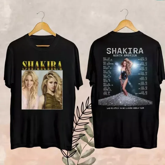 Discover Shakira World Tour 2025 Double Sided T-Shirt