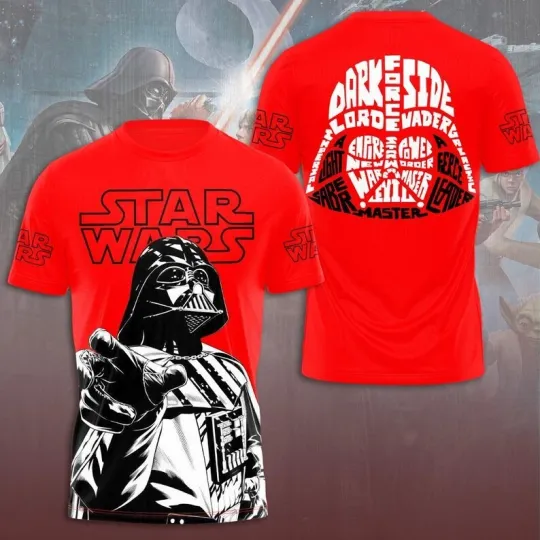 Star Wars Darth Vader Red 3D T-Shirt
