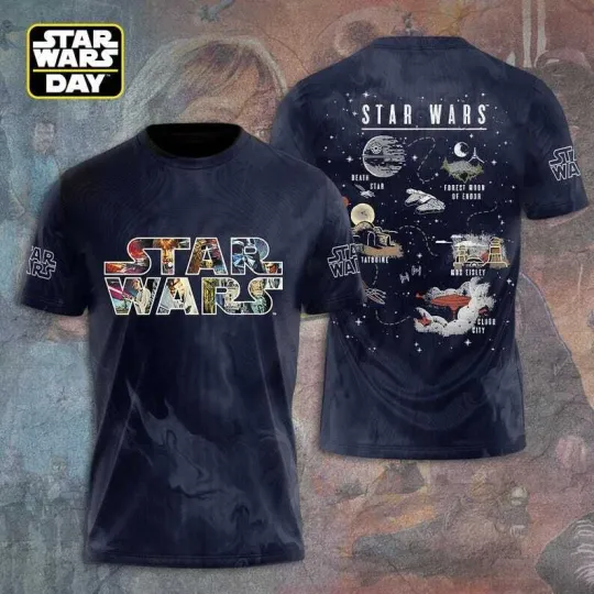 Star Wars Galaxy's Edge 3D T-Shirt Printed