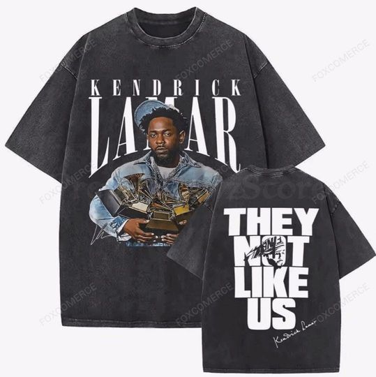 They Not Like Us Kendrick Lamar Shirt  Washed Vintage Rap Tee